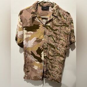 🟤🍂🦌Multi Camo Button Shirt